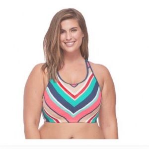 Skye Swimwear Plus Lace Back Top